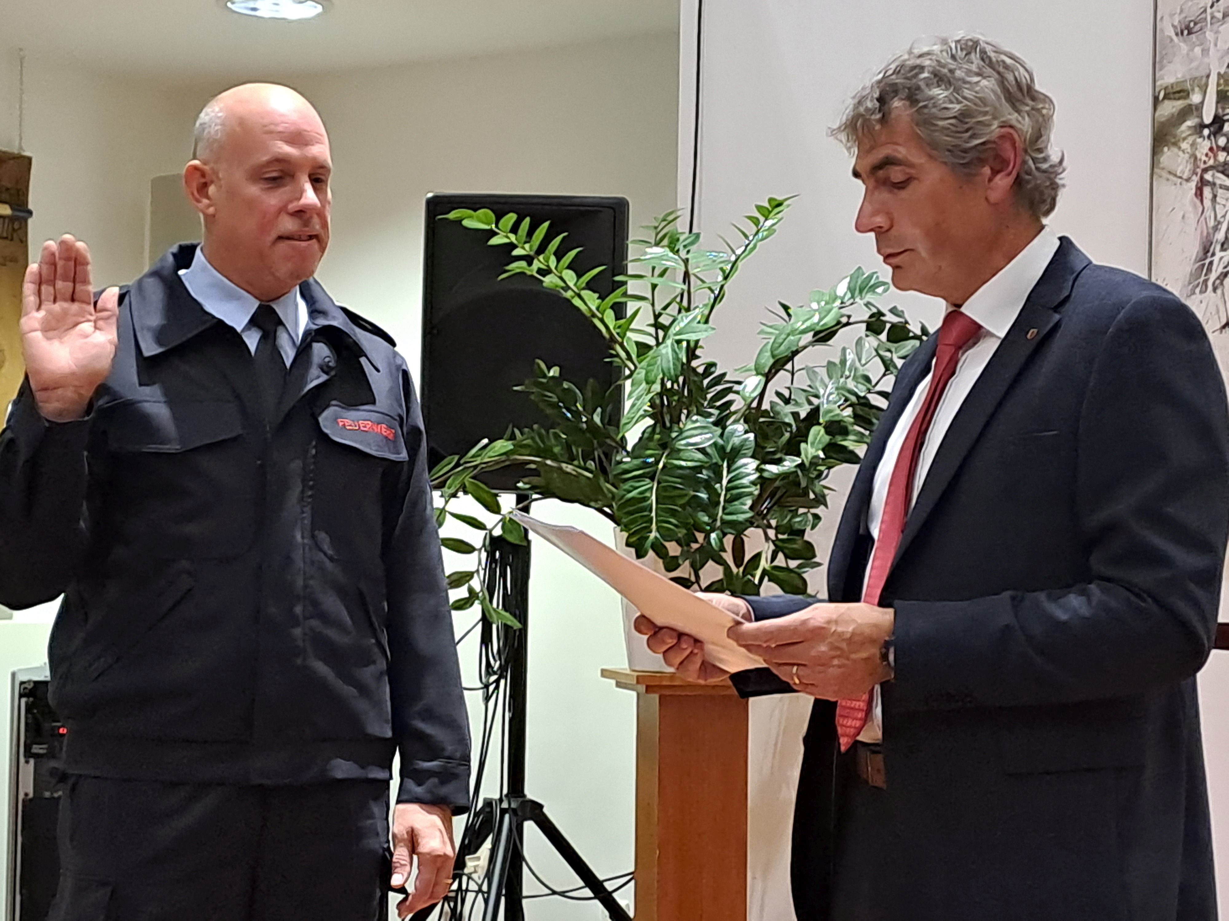 Ernennung des neuen Wehrleiters Alexander Müller