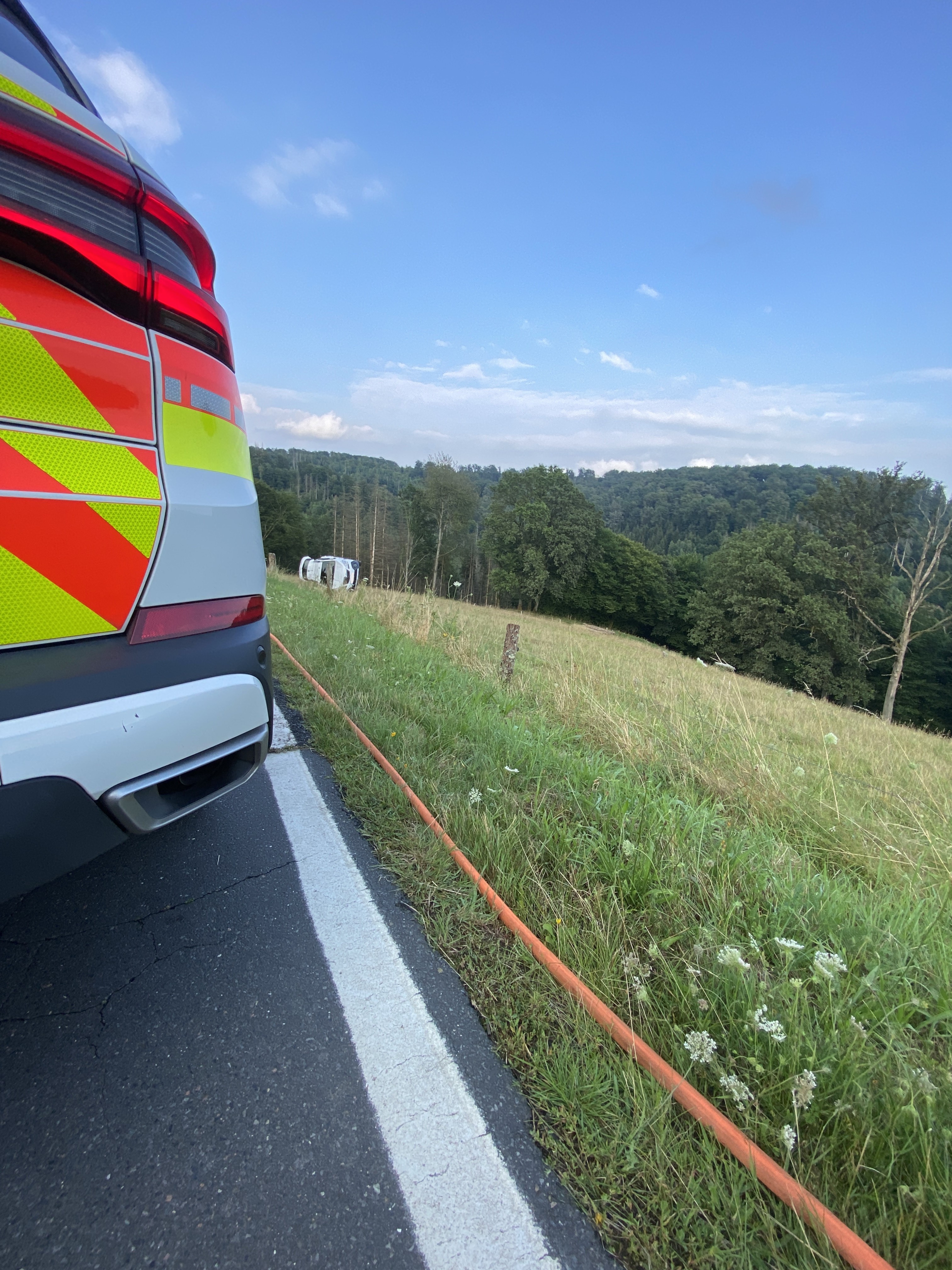 Verunfallter PKW