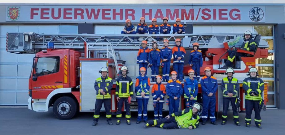 Gruppenfoto der Jugendfeuerwehr