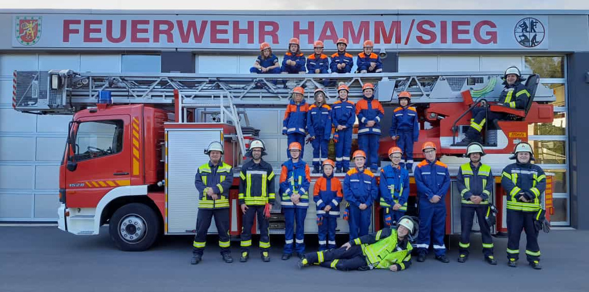 Gruppenfoto der Jugendfeuerwehr